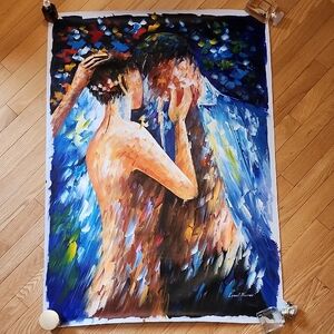 Colorful Abstract Couple Painting by Leonid Afremov